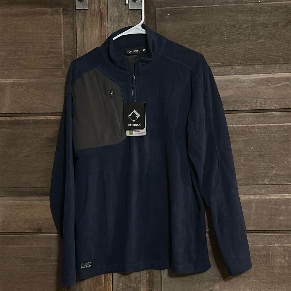 DRI DUCK - Interval DDX Quarter-Zip‎ Nano Fleece Nylon Pullover-7345 NWT Small